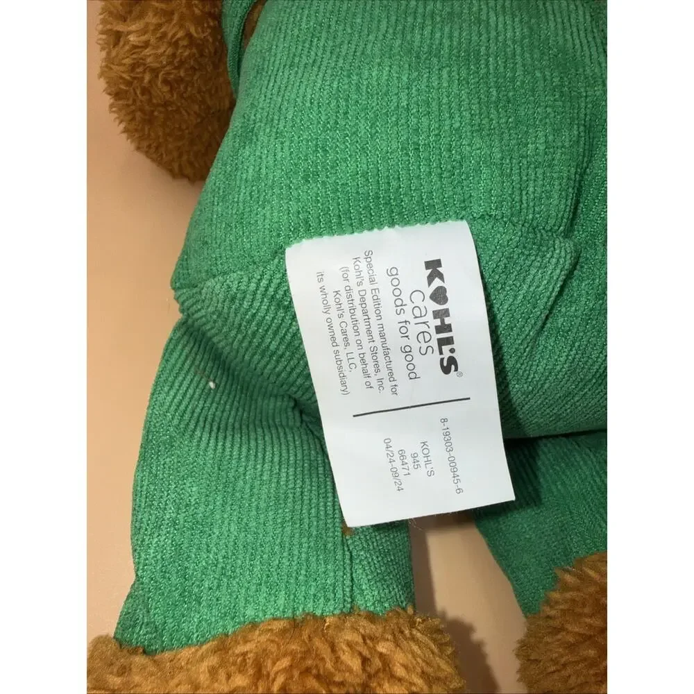 CORDUROY BEAR Plush 14” Kohl’s Cares 2024 Soft Brown Teddy Stuffed Animal
